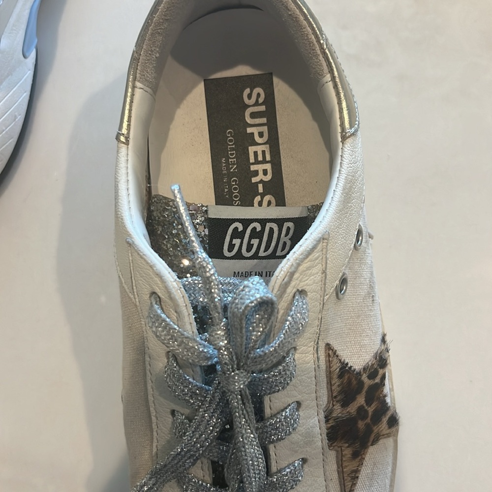 ONE OF A KIND CUSTOM golden goose super star sneakers - Picture 6 of 7